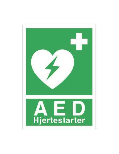 AED klistermærker